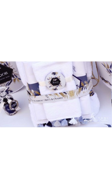 Trusou de botez traditional cu lavanda bumbac si spice de grau 4